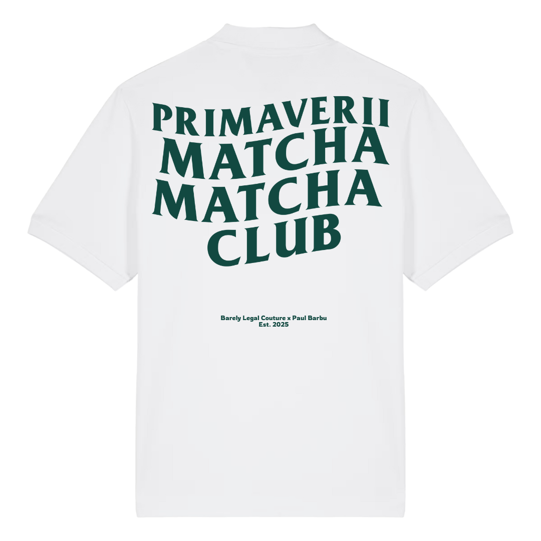 Tricou Polo "Matcha Club" x Paul Barbu