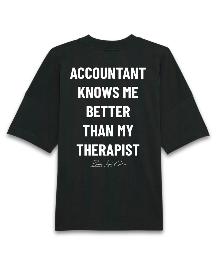 Tricou Oversized "Accountant Knows Me"