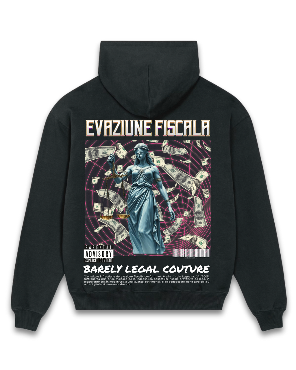 Hanorac Oversized "Evaziune Fiscala"