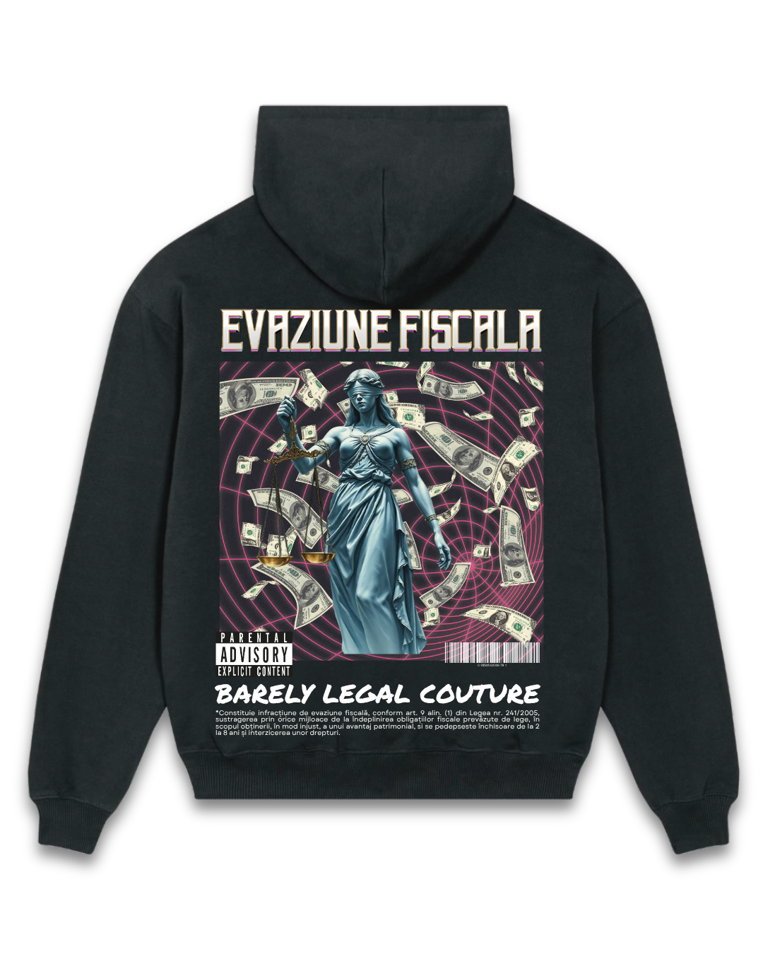 Hanorac Oversized "Evaziune Fiscala"