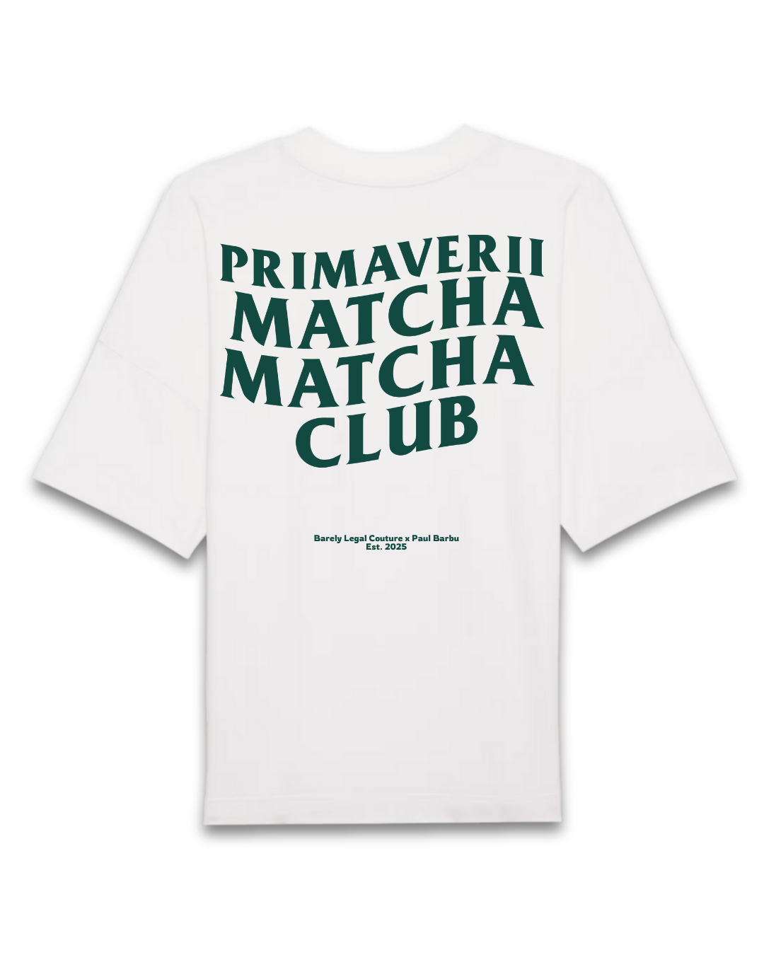 Tricou Oversized "Matcha Club" x Paul Barbu
