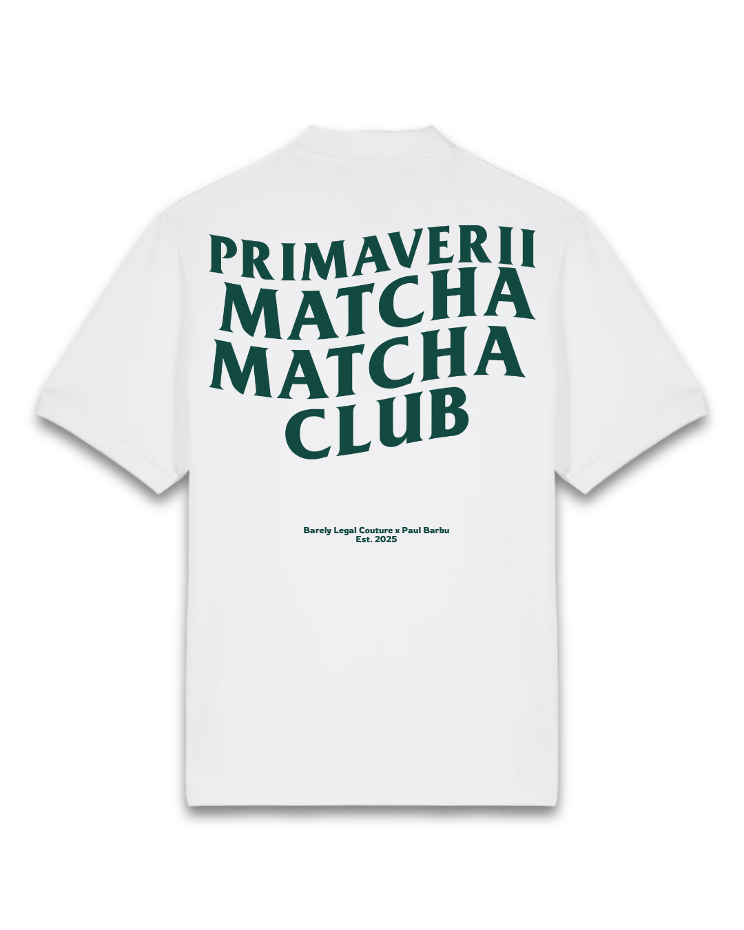 Tricou Polo "Matcha Club" x Paul Barbu