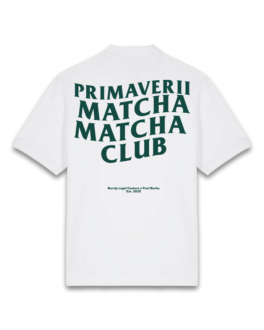 Tricou Polo "Matcha Club" x Paul Barbu