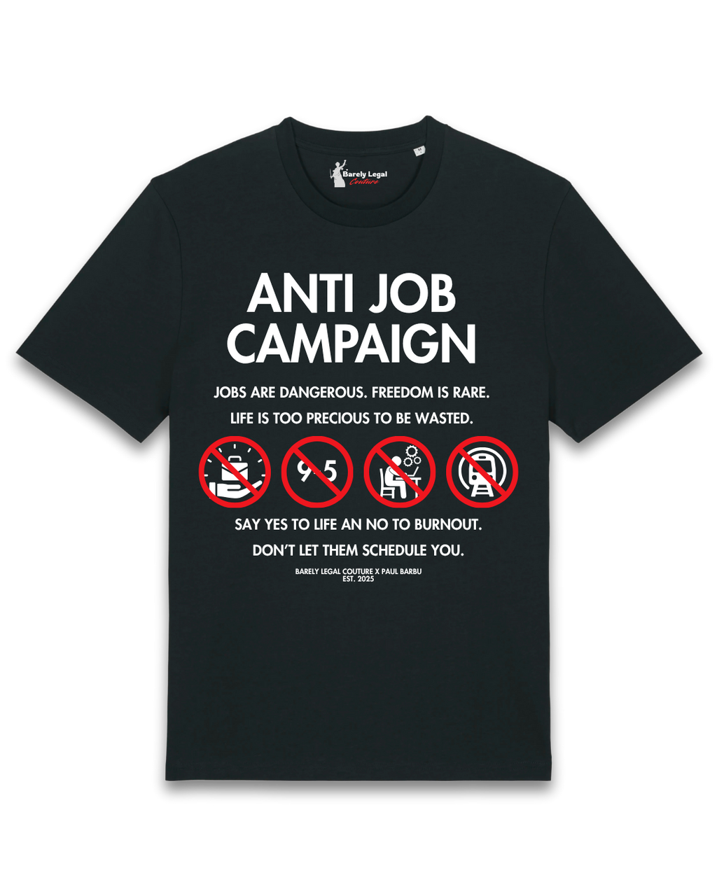 Tricou "Anti-Job" x Paul Barbu