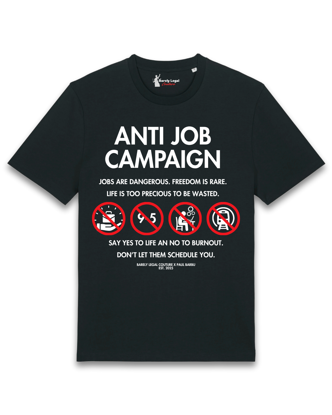 Tricou "Anti-Job" x Paul Barbu
