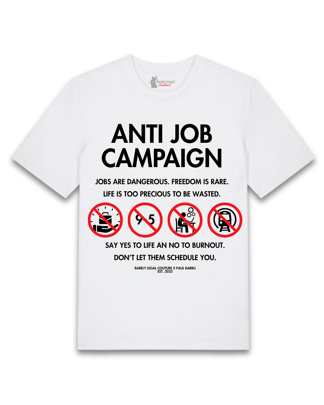 Tricou "Anti-Job" x Paul Barbu