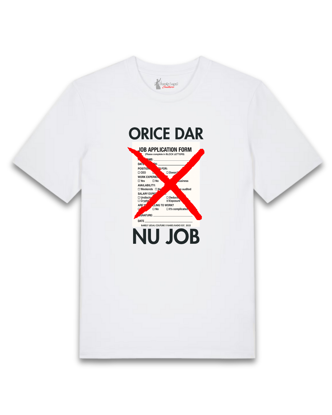 Tricou "Orice Dar NU Job" x Rares Radio