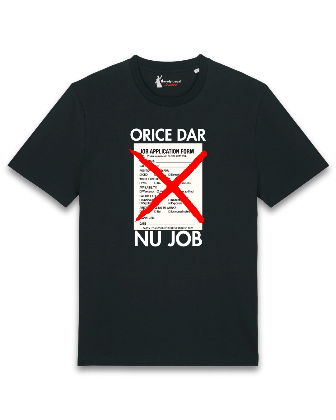 Tricou "Orice Dar NU Job" x Rares Radio