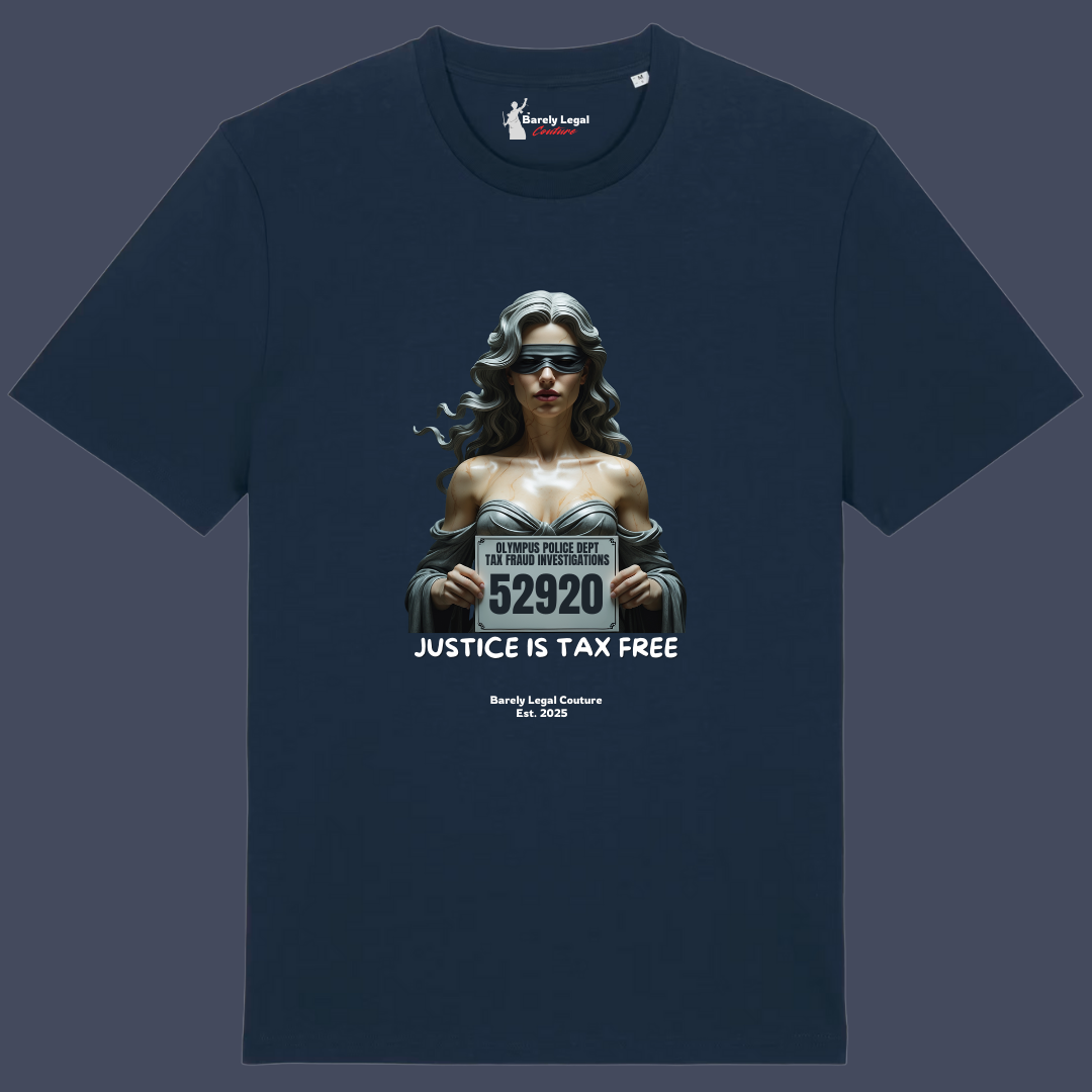 Tricou "Justice is Tax Free"