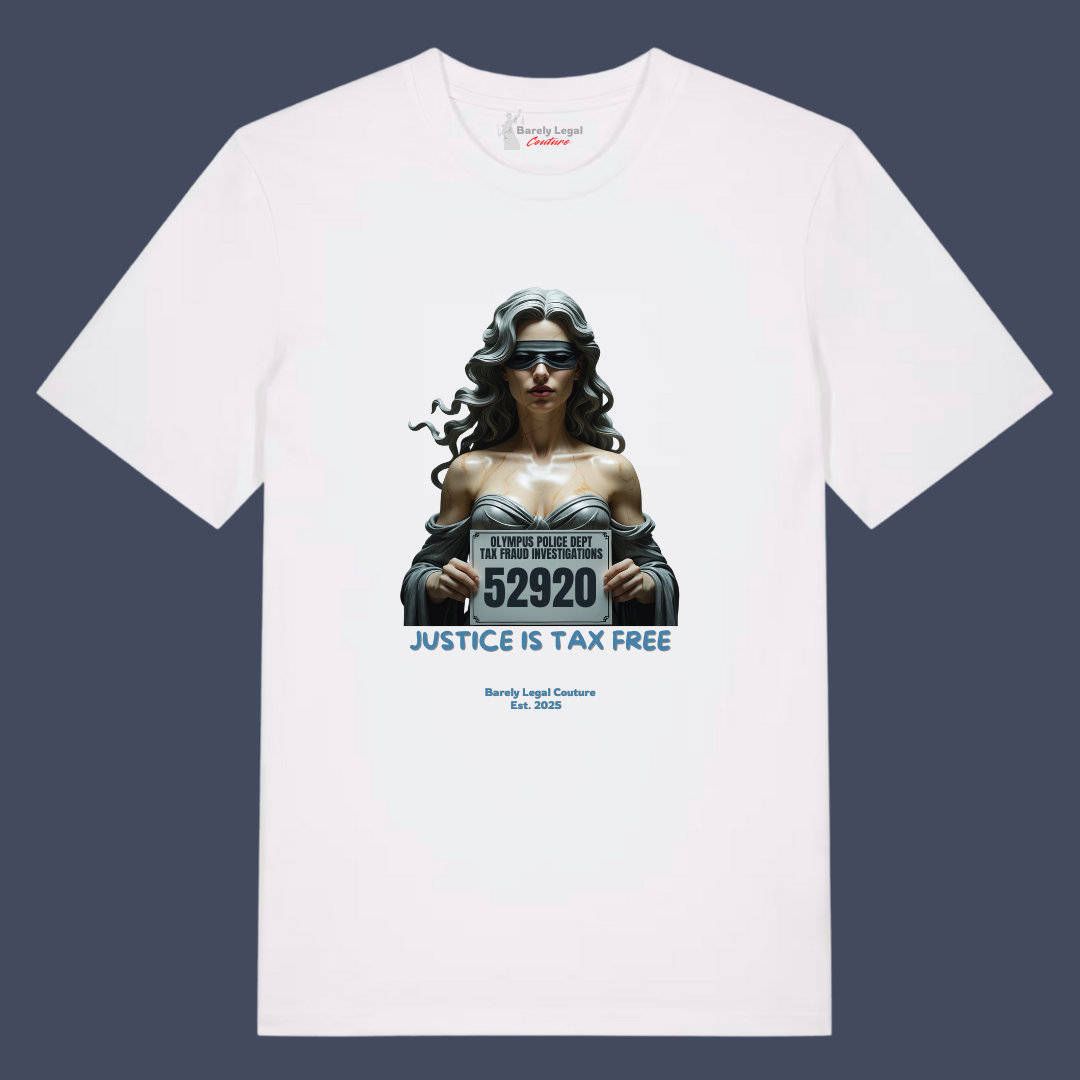 Tricou "Justice is Tax Free"