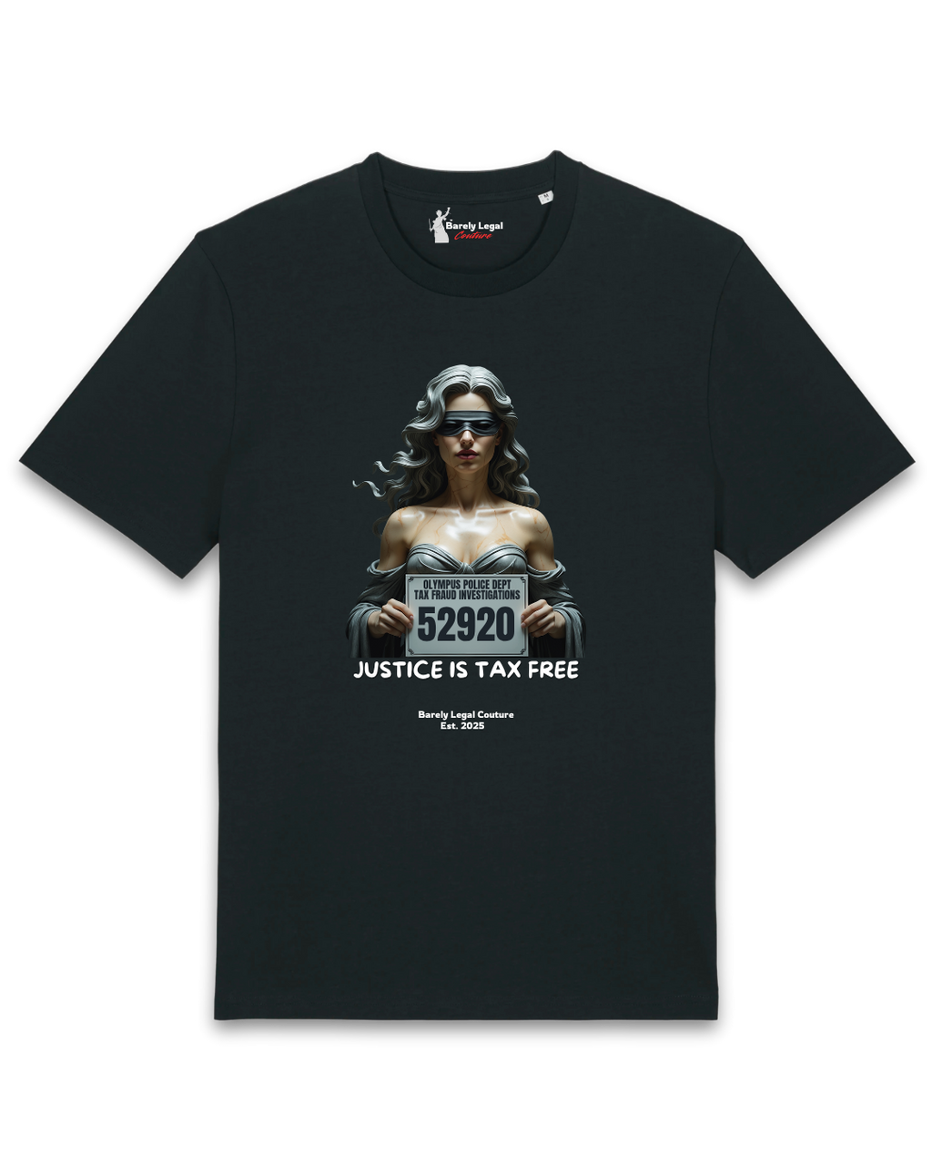 Tricou "Justice is Tax Free"