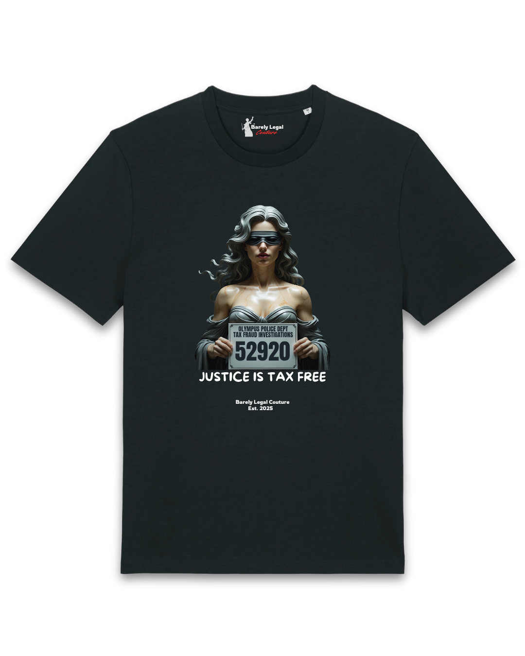 Tricou "Justice is Tax Free"