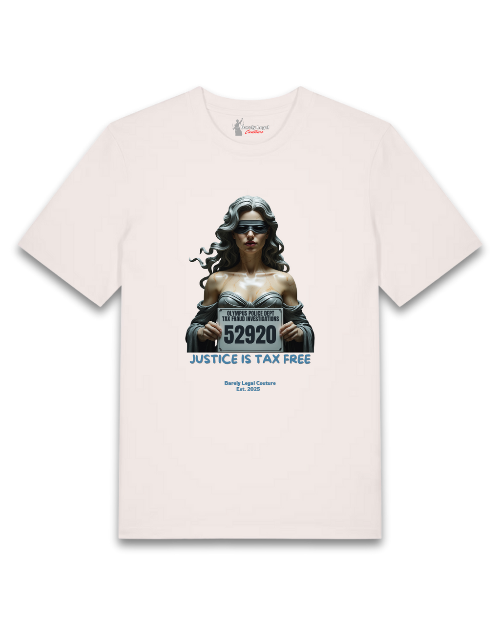 Tricou "Justice is Tax Free"