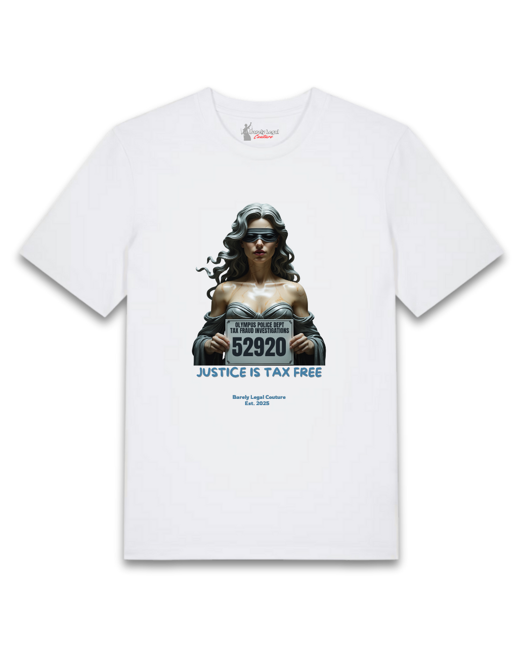 Tricou "Justice is Tax Free"