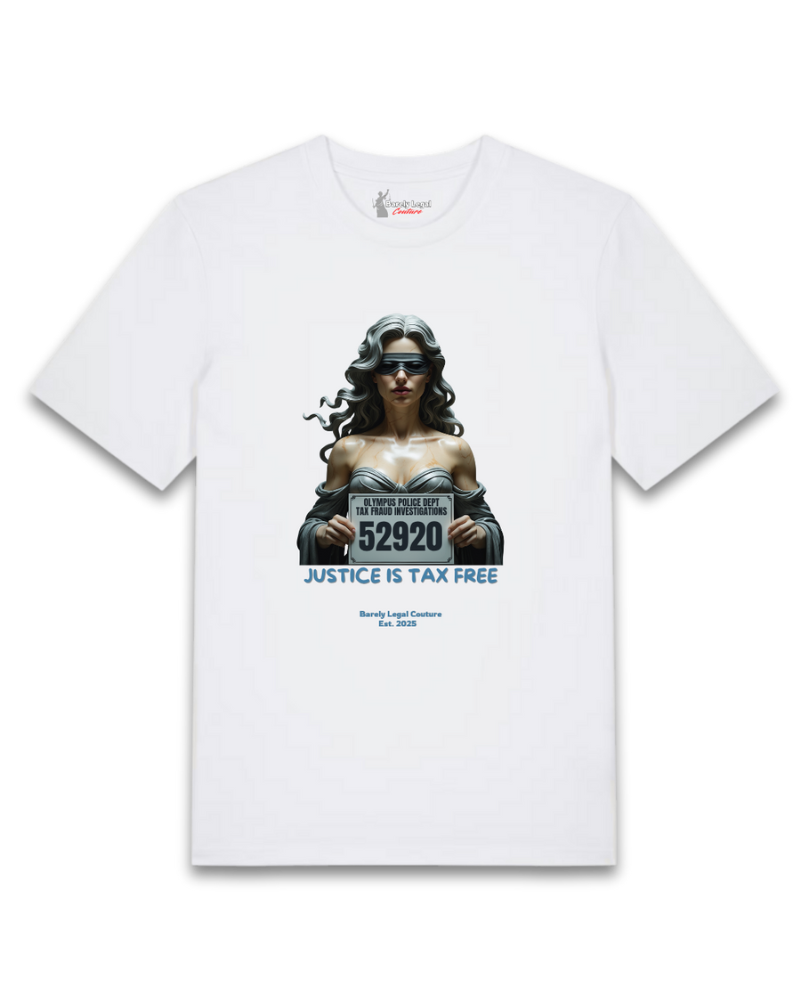 Tricou "Justice is Tax Free"