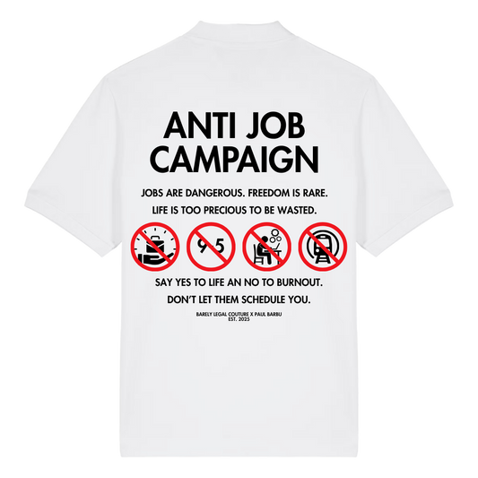 Tricou Polo "Anti-Job" x Paul Barbu
