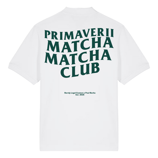 Tricou Polo "Matcha Club" x Paul Barbu