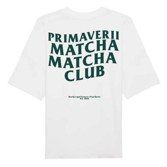 Tricou Oversized "Matcha Club" x Paul Barbu